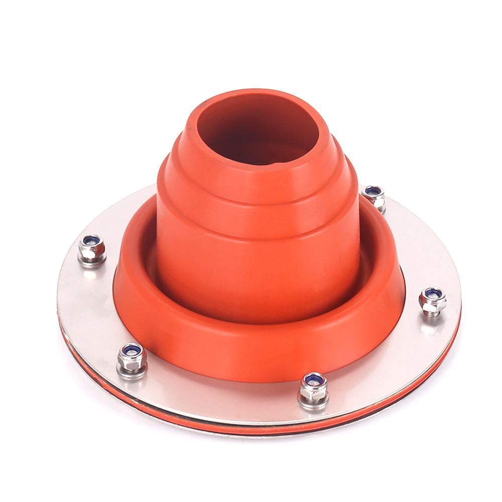 Stove Jack Kit for Tent Flexible Roof Silicone Metal Roofing Tube Flashing High Temperature Resistance Anti-Scalding Device for Chimney