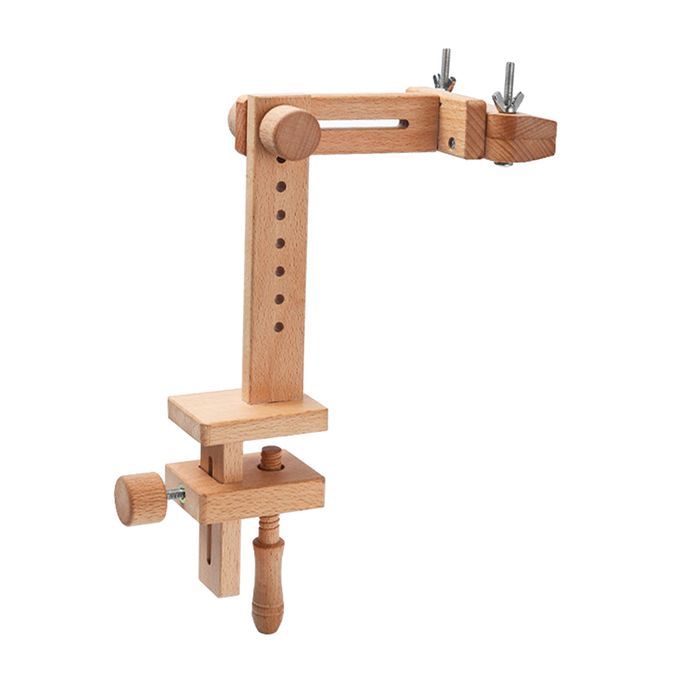 Tabletop Embroidery Hoop Holder Wooden Frame Cross Stitch Rack Stand