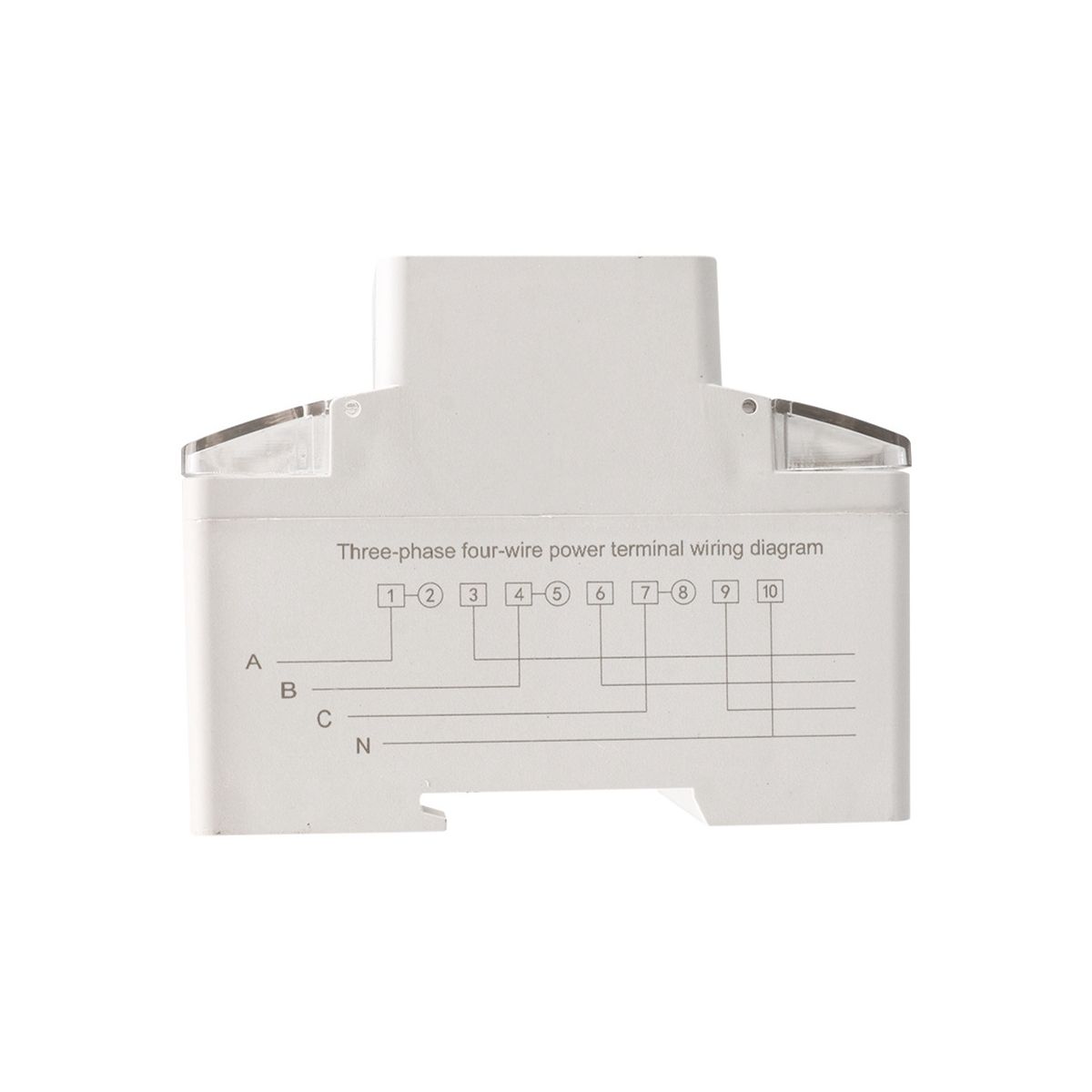 Din Rail Three Phase 4 Wires Electricity Meter Digital Wattmeter Electric Consumption Meter KWH 100A Watt Power Meter