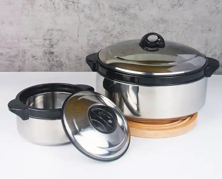 3pcs Insulated Food Flasks Casserol Pot