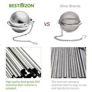 2 Pcs Tea Infuser With Chain Hook Premium Stainless Steel Loose Leaf Tea Strainer Reusable Tea Filter