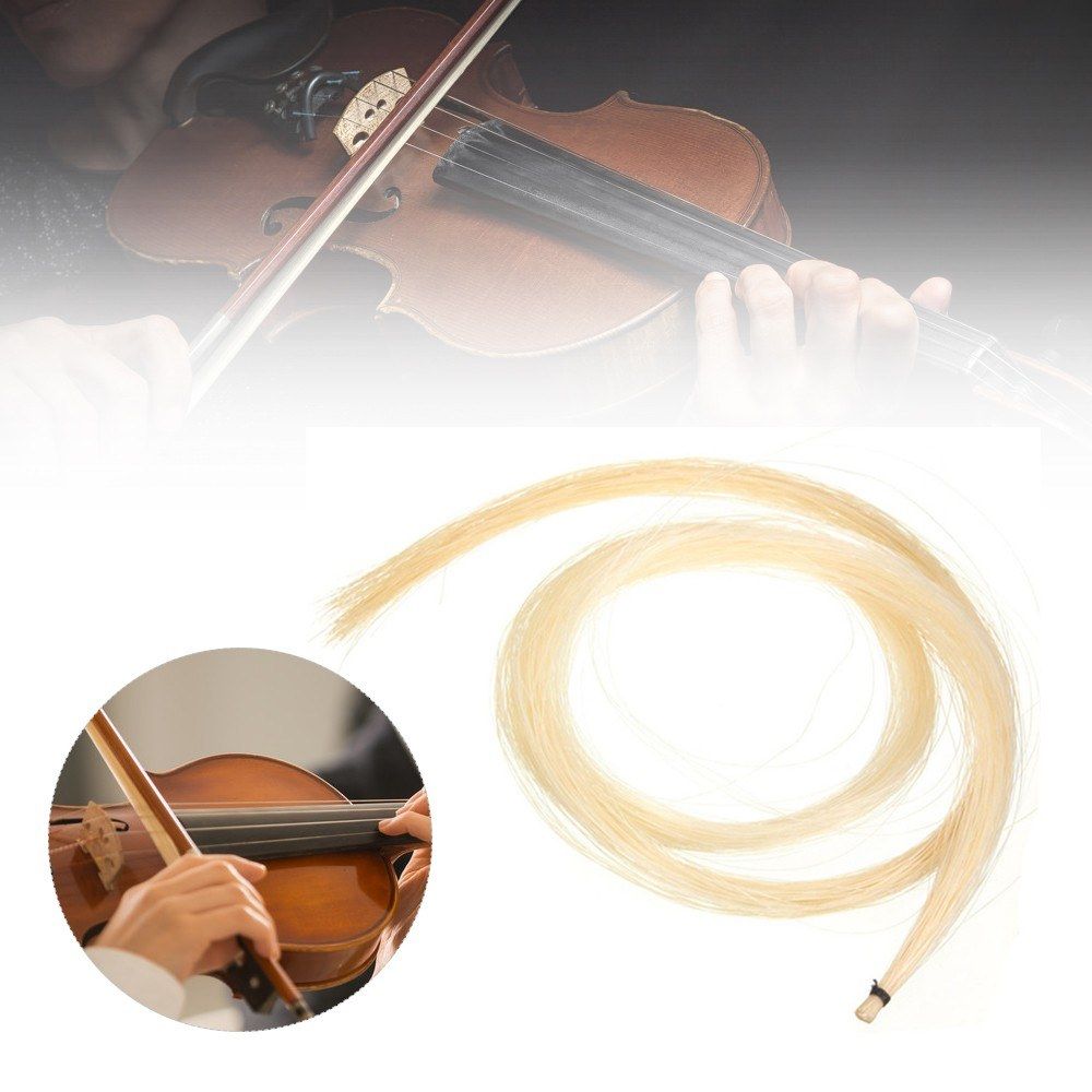 Professional Violin Bow Hair Made Of Horsetail Suitable For