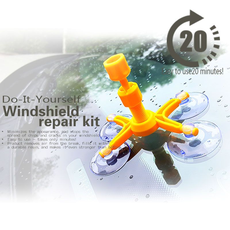 CHIZIYO DIY Car Windshield Glass Scratch Kits Repair Tools Windscreen Crack Restore Window
