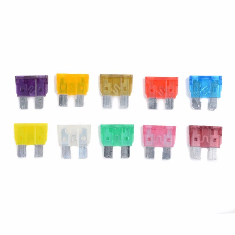 50pcs Blade Fuse 32V Assortment Kit 3A~40A+Box For