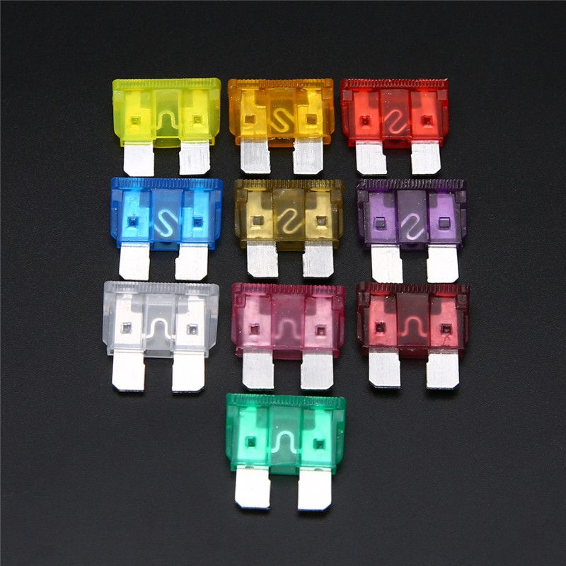 50pcs Blade Fuse 32V Assortment Kit 3A~40A+Box For
