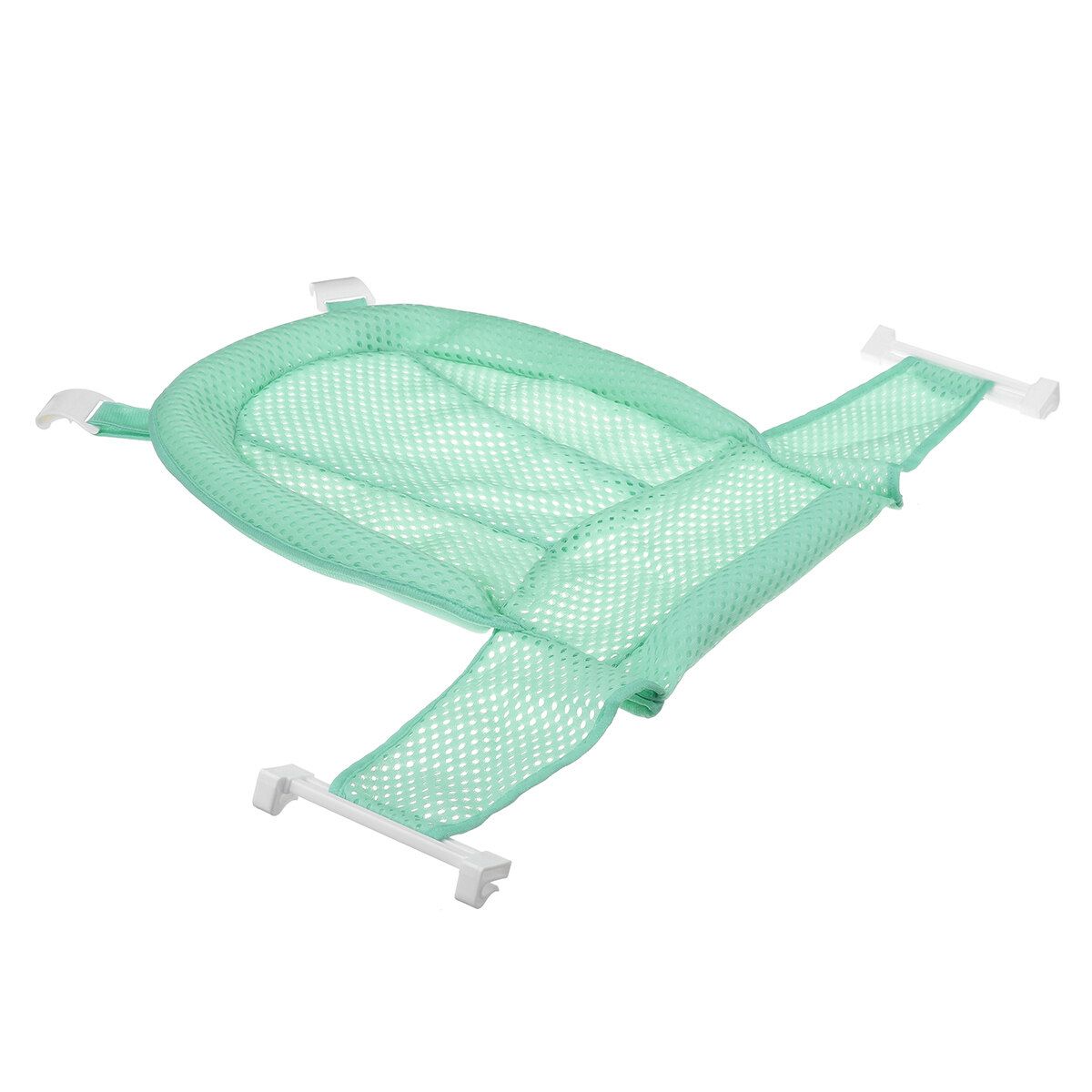 Adjustable Baby Bath Seat Safety Bathtub Bathing Shower Fold Net Cradle 4-Green