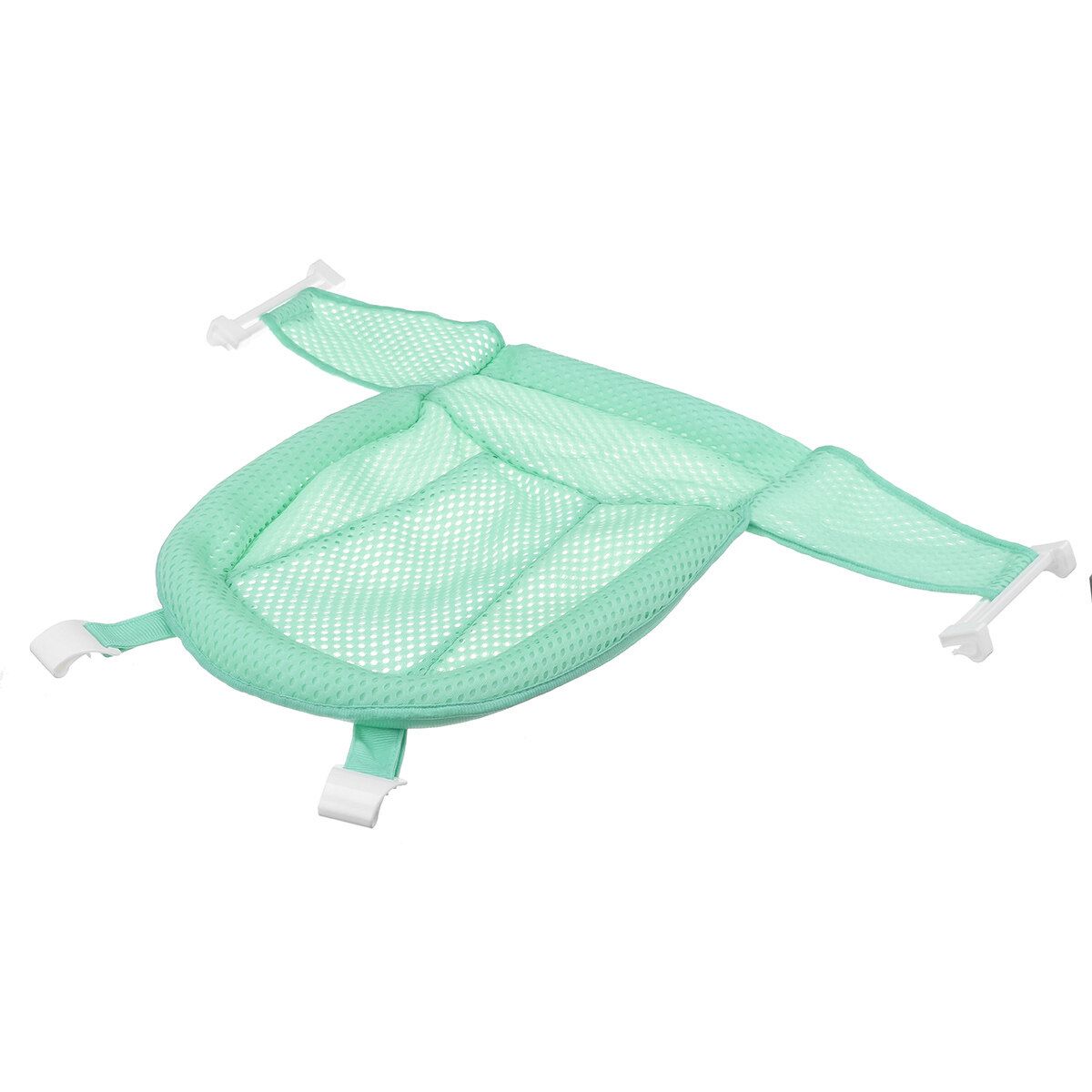 Adjustable Baby Bath Seat Safety Bathtub Bathing Shower Fold Net Cradle 4-Green