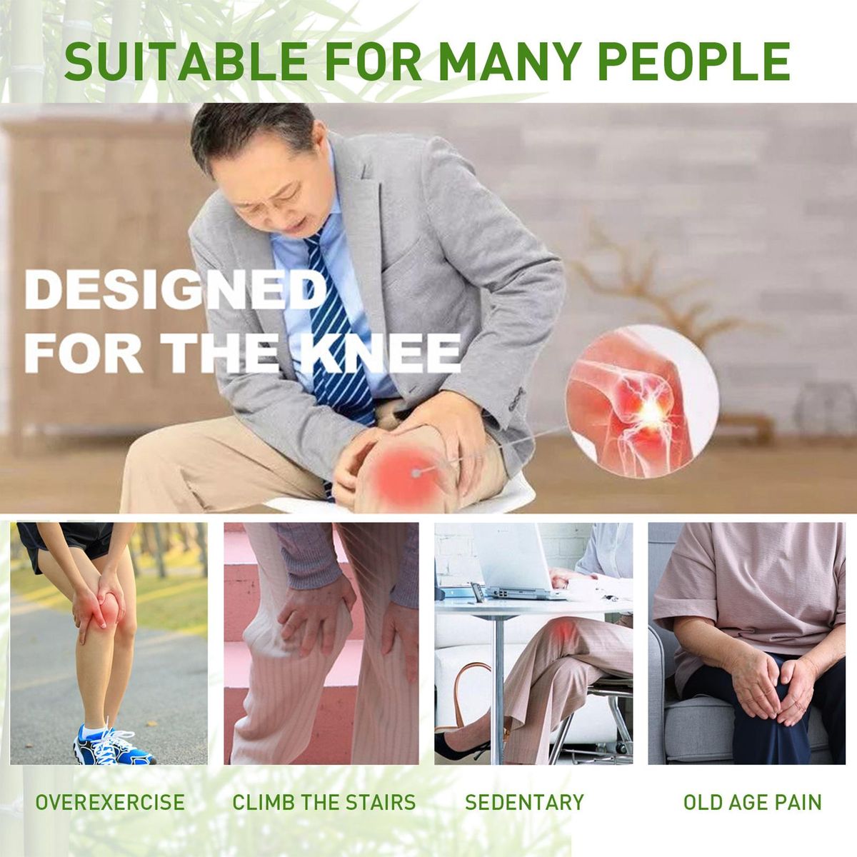 24Pcs Pain Relieving Patches for Back Knee Neck Shoulder Joint Body Pain Relief Non-woven Fabric Natural Plant Back Shoulder Neck Knee Patches