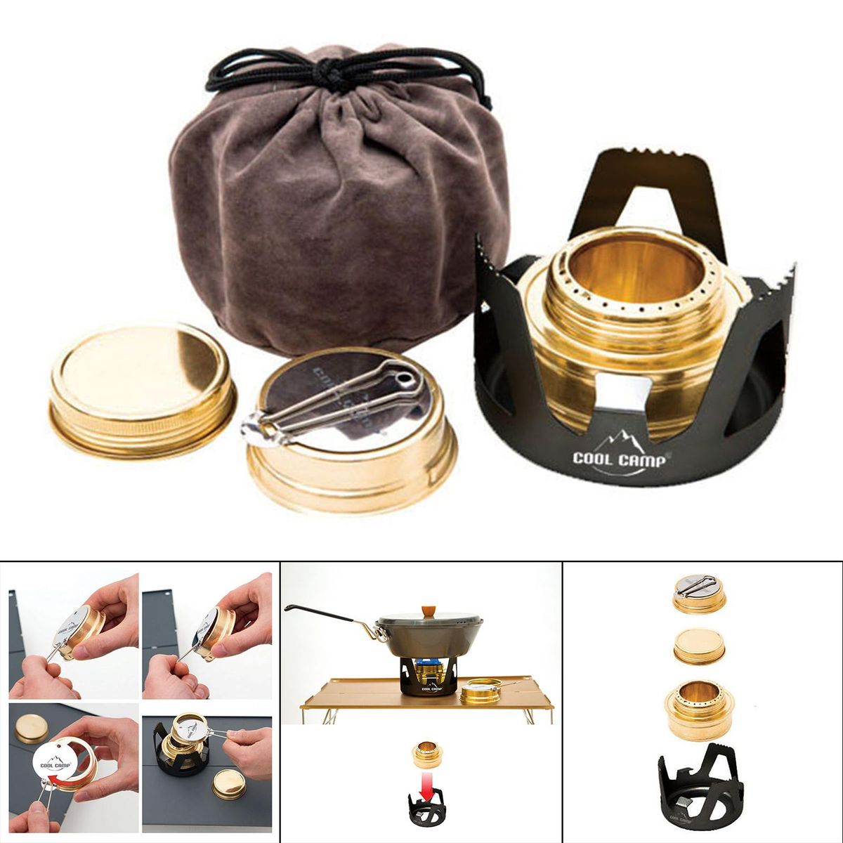 Portable Alcohol Stove  Furnace Cooking Stove For Traveling