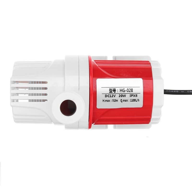 20W 12V Dc 1100L/H Submersible Water Pump Marine Controllable Adjustable Speed Water Pump Fish Tank Aquarium