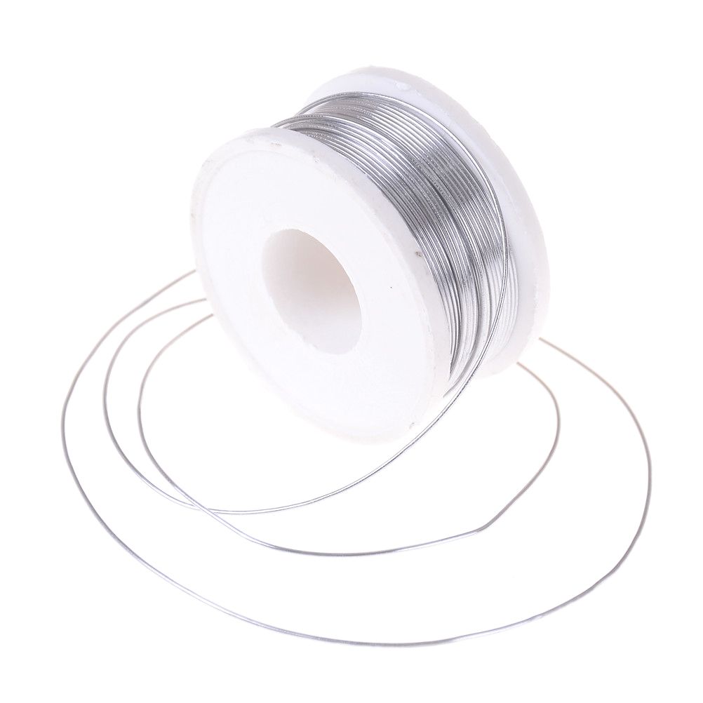 100g 1.0mm Tin Lead Solder Wire Rosin Core Soldering/0.08mm 100M Golden Molybdenum Wire Cutting Line LCD Cutting Glass