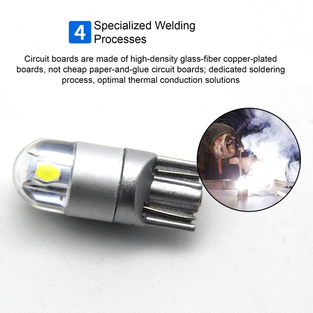 Car Width Lights 6pcs Bright Car Led Lights Long Range Small Size Low White