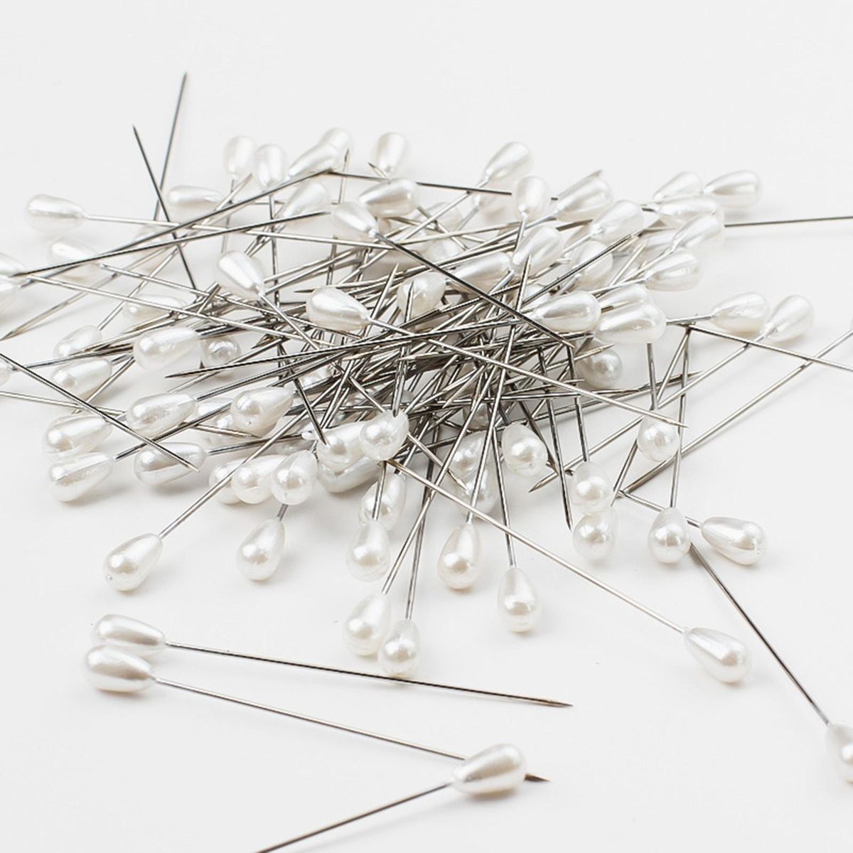 1500x Sewing Pins Tools Pearl Straight Pins For White