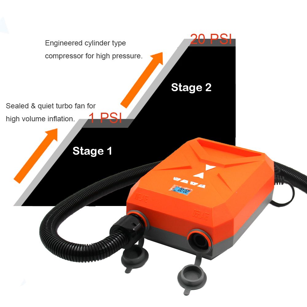 20PSI Electric Air Pump For Inflatable SUP And Boat With