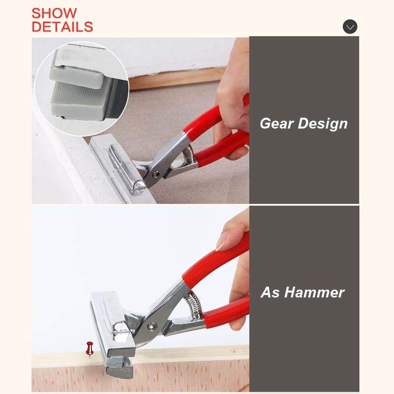 4.75" Spring Handle Wide Grip Picture Framing Canvas Plier Stretcher Art Paint