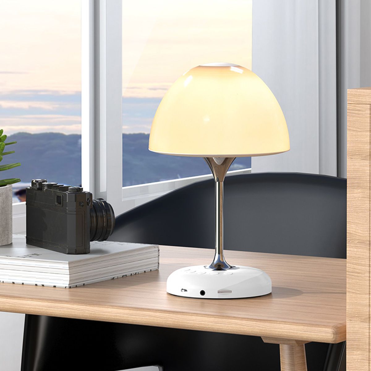 JY-85 Bedside Table Mushroom Lamp Wireless BT Speaker 2 In 1