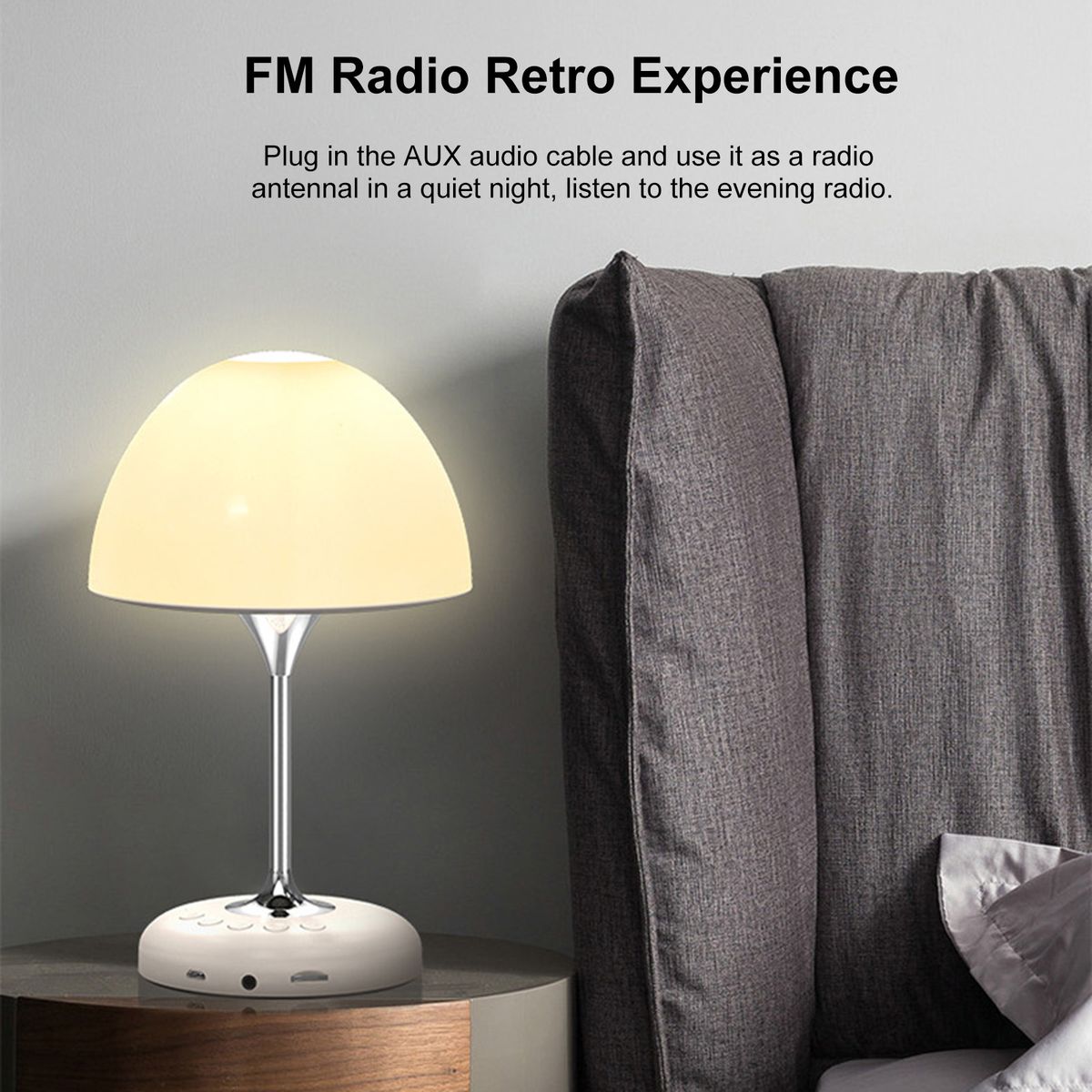 JY-85 Bedside Table Mushroom Lamp Wireless BT Speaker 2 In 1
