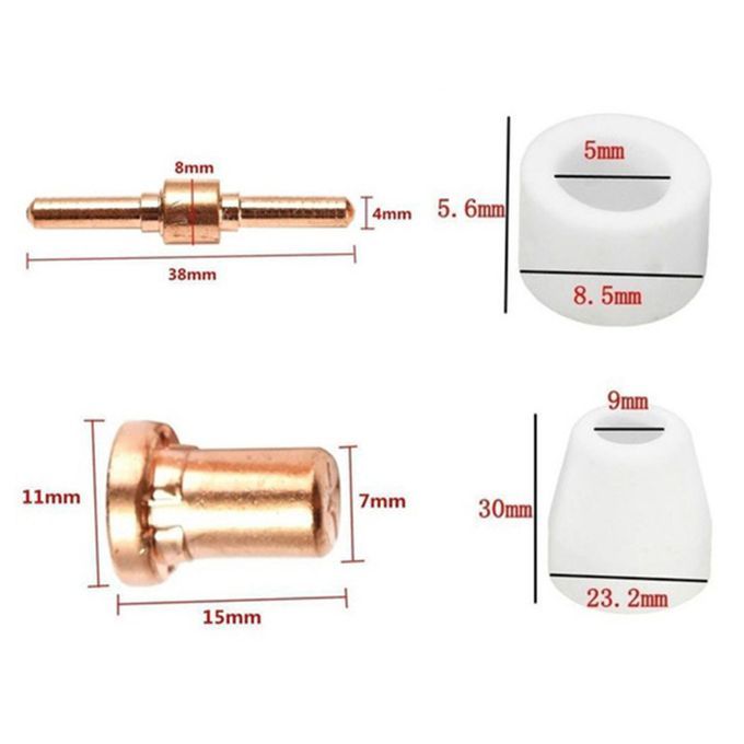 LG-40  Electrode Tips Nozzle Set For CUT40 CUT50 LGK50 75pcs