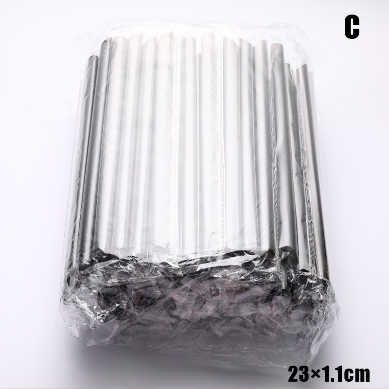 100pcs Plastic Straws Milkshake Wide Disposable Bubble Tea