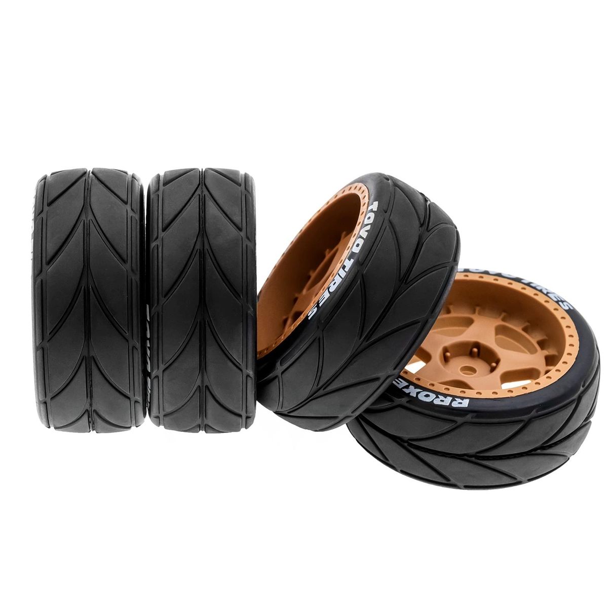 Remote Control Off-Road Rally Car Tires 66*46*26mm 4pcs Replacement for TAMIYA TT02 XV01 HSP 94123 HPI KYOSHO WLtoys 1/10 Remote Control Car Wheel