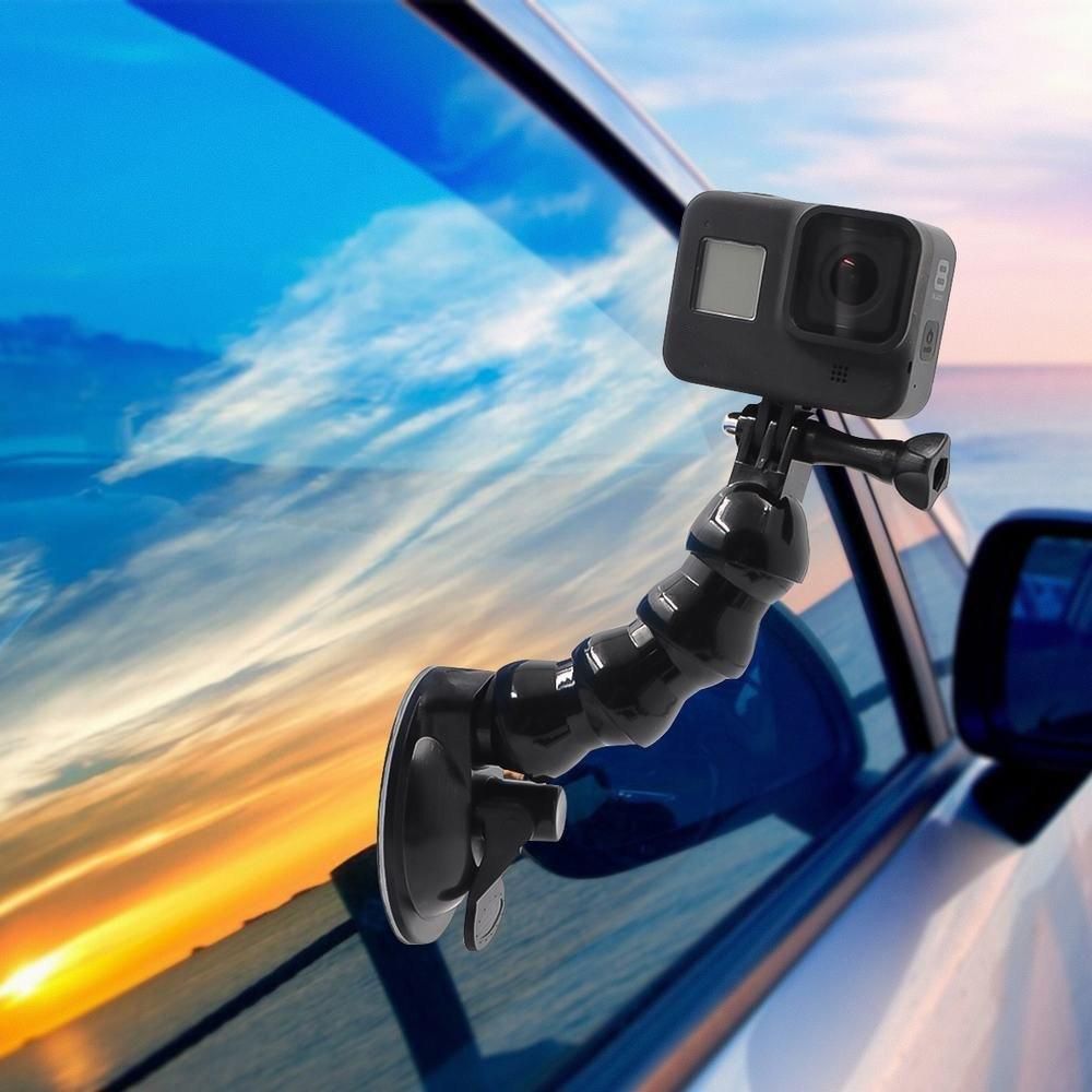 STARTRC Snake Suction Cup Holder 360 Degree Adjustable Car Glass Sucker Compatible with GoPro Hero 8 Osmo Action Camera Phones Fill Light