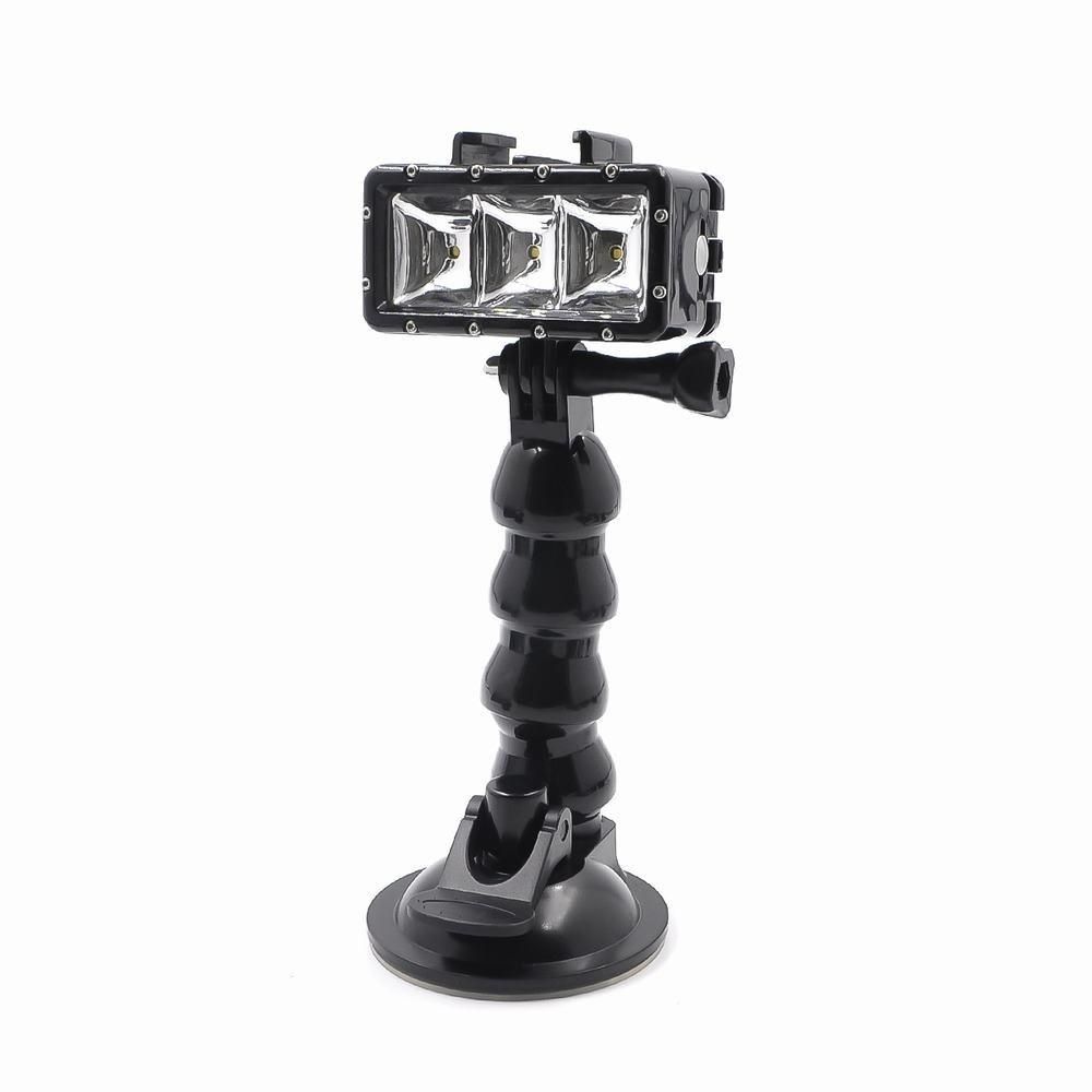 STARTRC Snake Suction Cup Holder 360 Degree Adjustable Car Glass Sucker Compatible with GoPro Hero 8 Osmo Action Camera Phones Fill Light