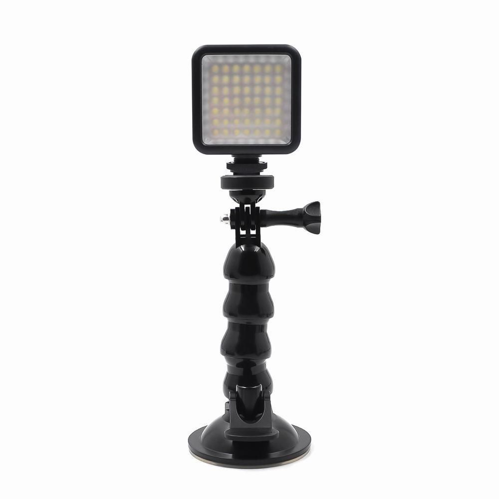 STARTRC Snake Suction Cup Holder 360 Degree Adjustable Car Glass Sucker Compatible with GoPro Hero 8 Osmo Action Camera Phones Fill Light