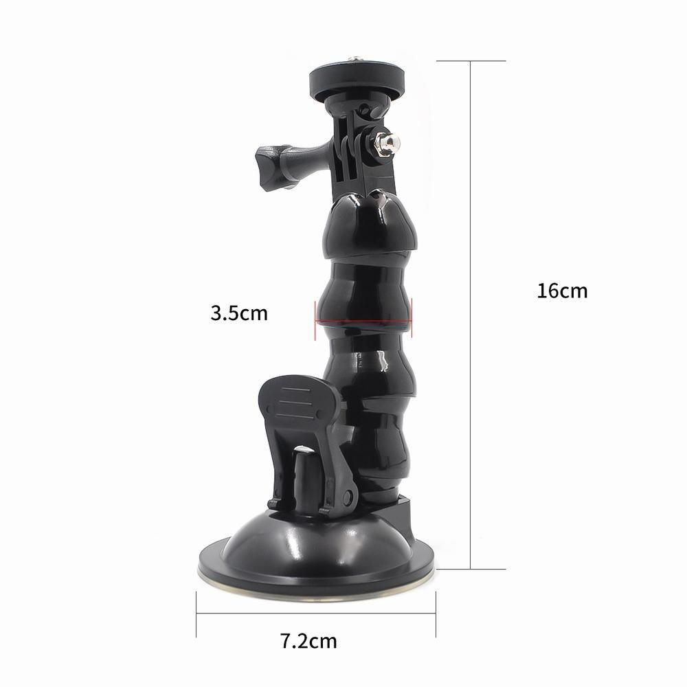 STARTRC Snake Suction Cup Holder 360 Degree Adjustable Car Glass Sucker Compatible with GoPro Hero 8 Osmo Action Camera Phones Fill Light