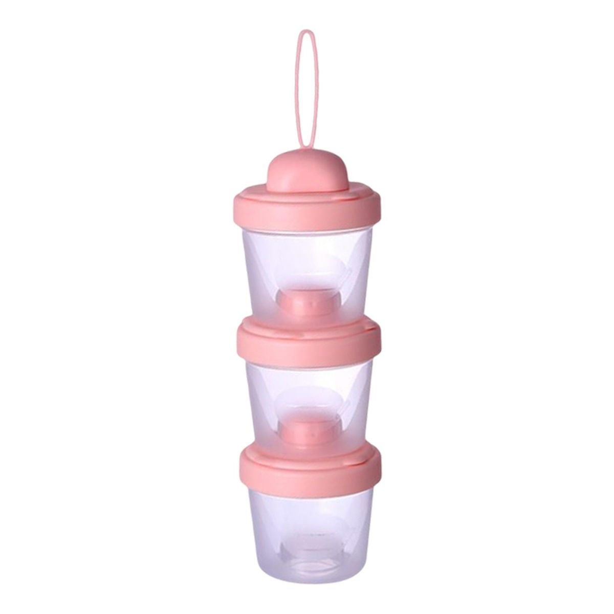 Baby Milk Formula Dispenser Feeding Carry Case Pink 120ml