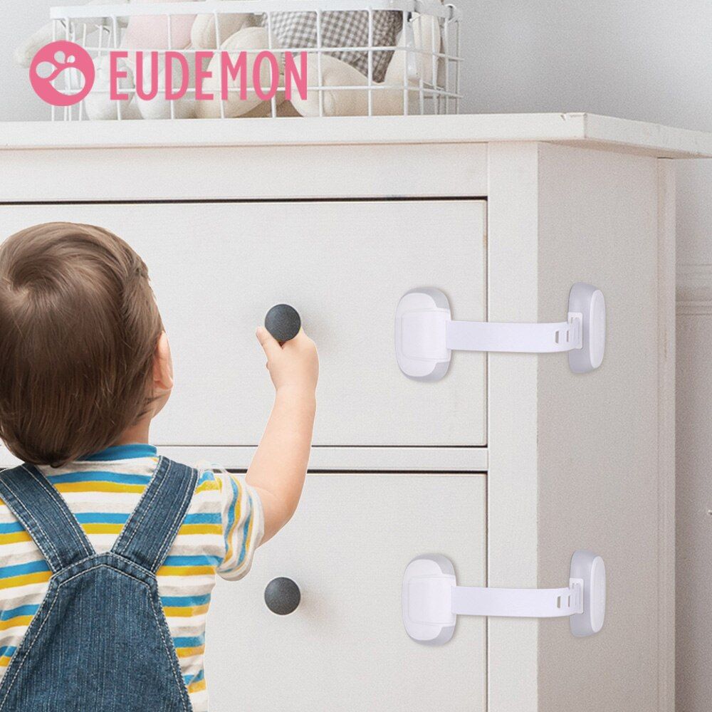 Child Safety Cabinet Lock Baby Proof Security Grey-1pc