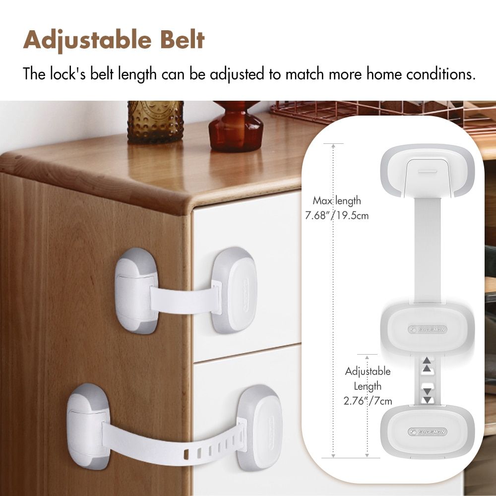 Child Safety Cabinet Lock Baby Proof Security Grey-1pc