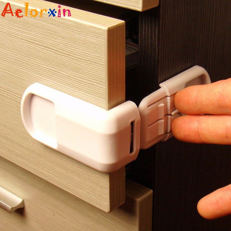 Plastic Baby Safety Protection From Children Cabinets Black