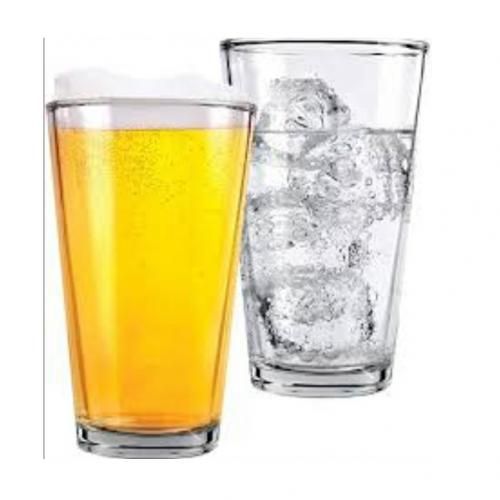 Clear Beer And Water Glass Tumblers