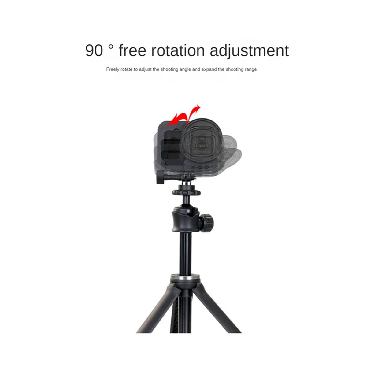 For GoPro Accessories Conversion Base Photography Accessories Portable Action Camera AdapterRed