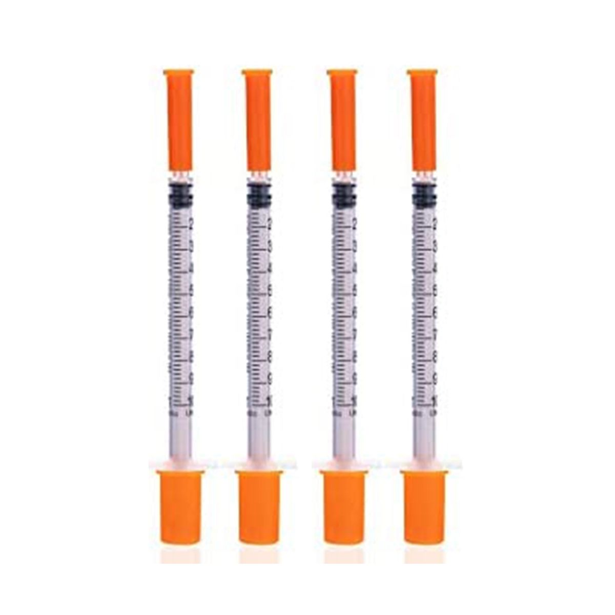 100 Pack 30G 1Cc 1/2Inch Syringe with Needle - Disposable
