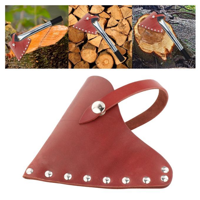 Axe Head Cover Hatchet Head Sheath  Leather Axe Case Camping
