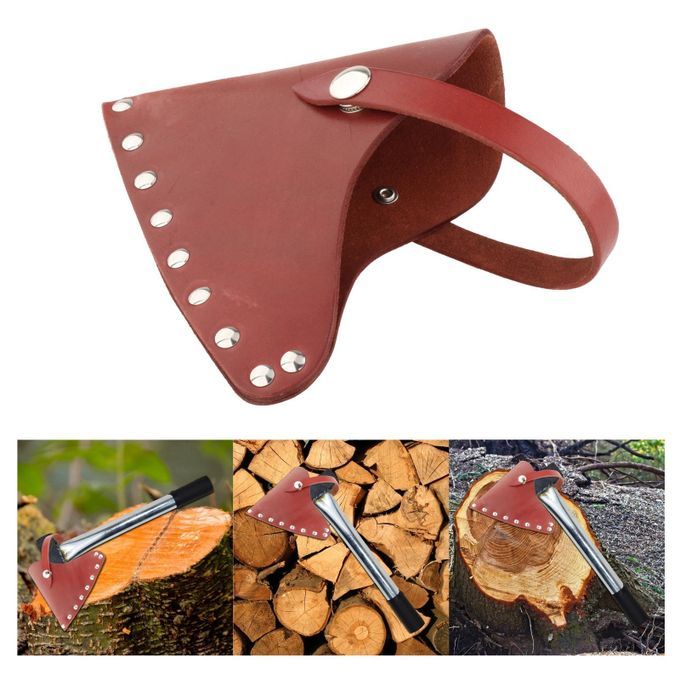 Axe Head Cover Hatchet Head Sheath  Leather Axe Case Camping