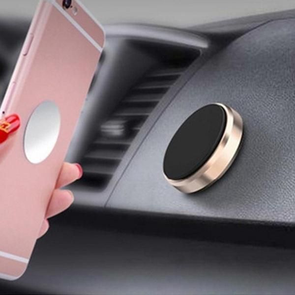 Crugkbat 1PC Magnetic Car Phone Holder Air Vent Mount Silver