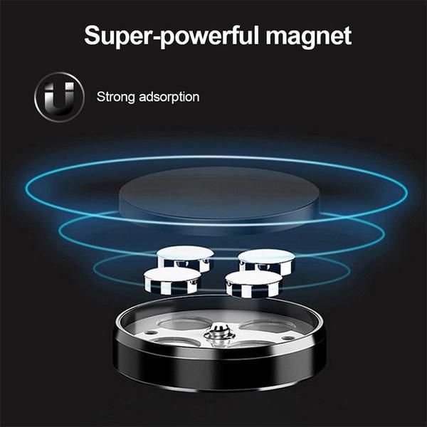 Crugkbat 1PC Magnetic Car Phone Holder Air Vent Mount Silver