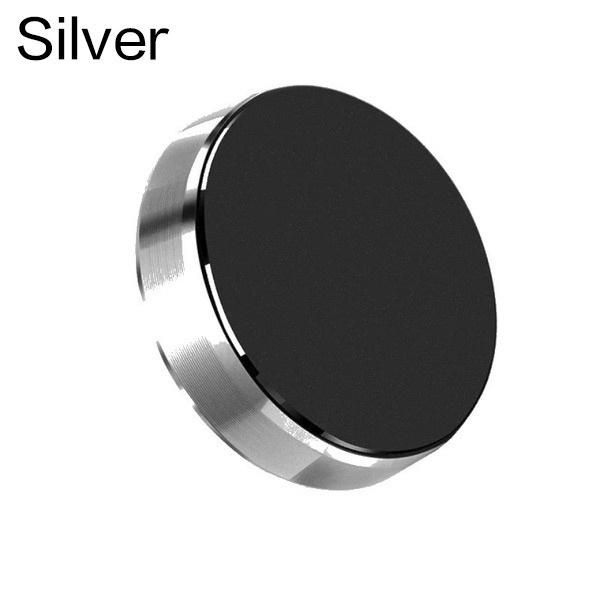 Crugkbat 1PC Magnetic Car Phone Holder Air Vent Mount Silver