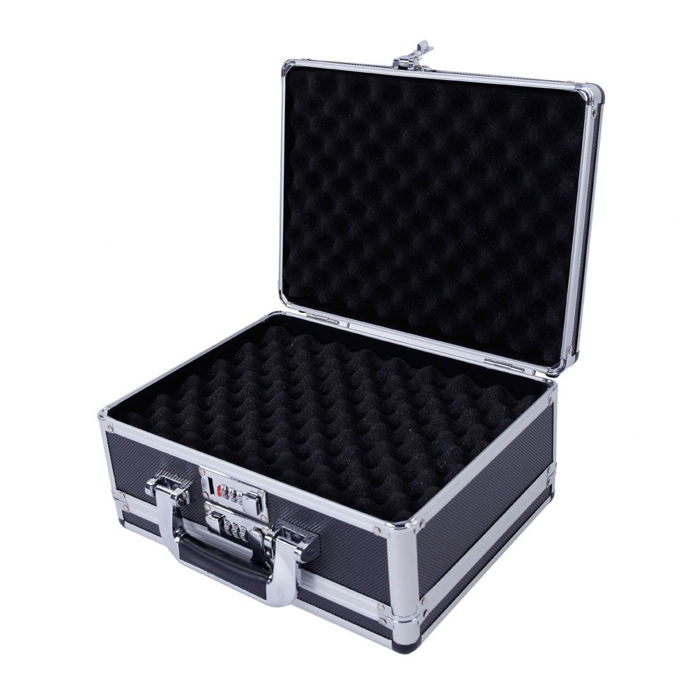 Aluminum New FramedHard Storage Carry Case Black