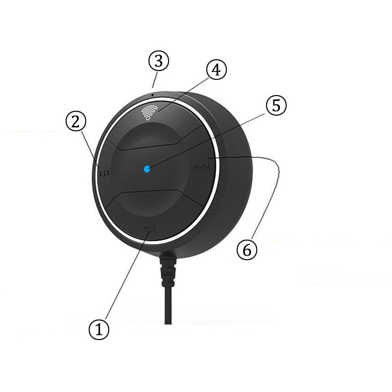 Bluetooth 5.0 Hands Free Car Kit With NFC Function