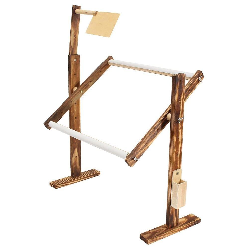 Adjustable Wood DIY Sewing Tool Embroidery Frame Floor Stand Holder Hoop Cross Stitch Craft 300*400mm