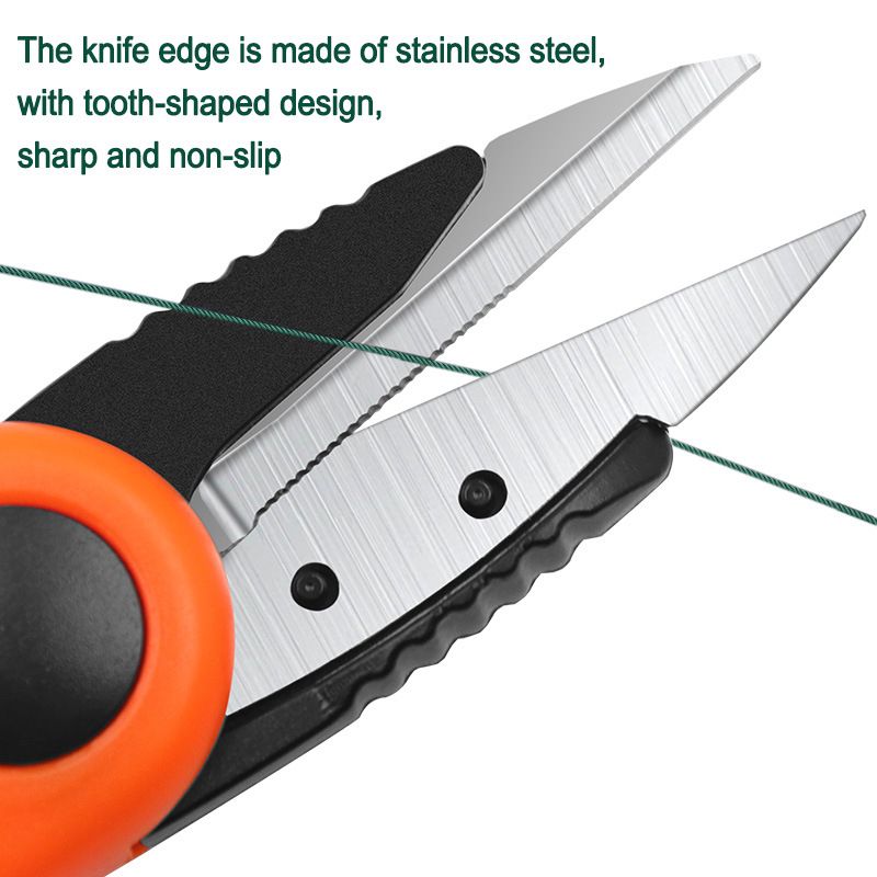 Fishing Quick Knot Tool Kit Shrimp Shape Fold Scissors