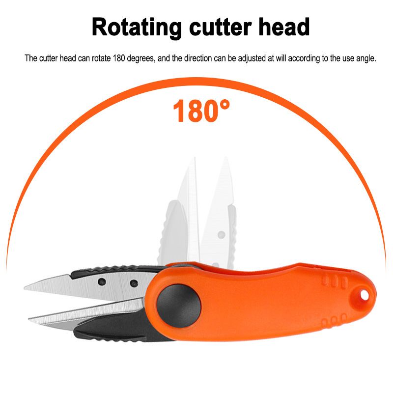 Fishing Quick Knot Tool Kit Shrimp Shape Fold Scissors
