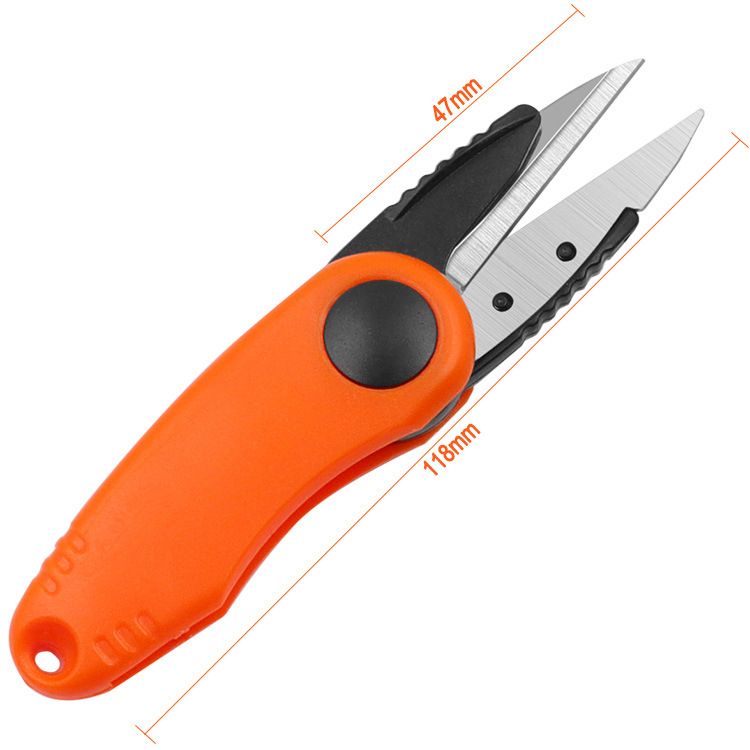 Fishing Quick Knot Tool Kit Shrimp Shape Fold Scissors