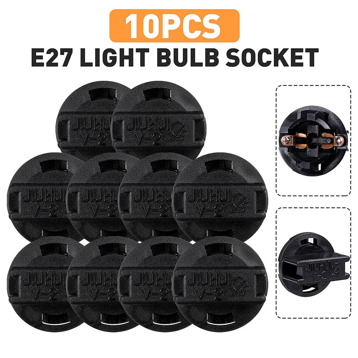 10 Pcs T10 LED Twist Socket Car Instrument Panel Cluster Bulbs Lamp Holders