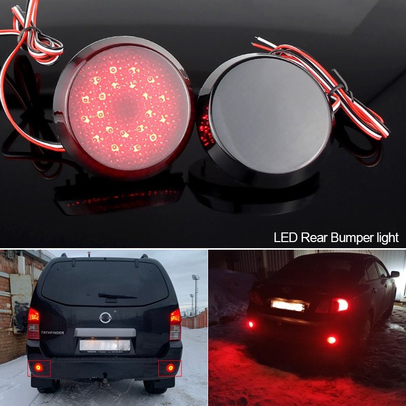 2 Pcs LED Rearper Reflector Lights For Toyota Corolla 2008-2010 For Nissan Qashqai For Pathfinder