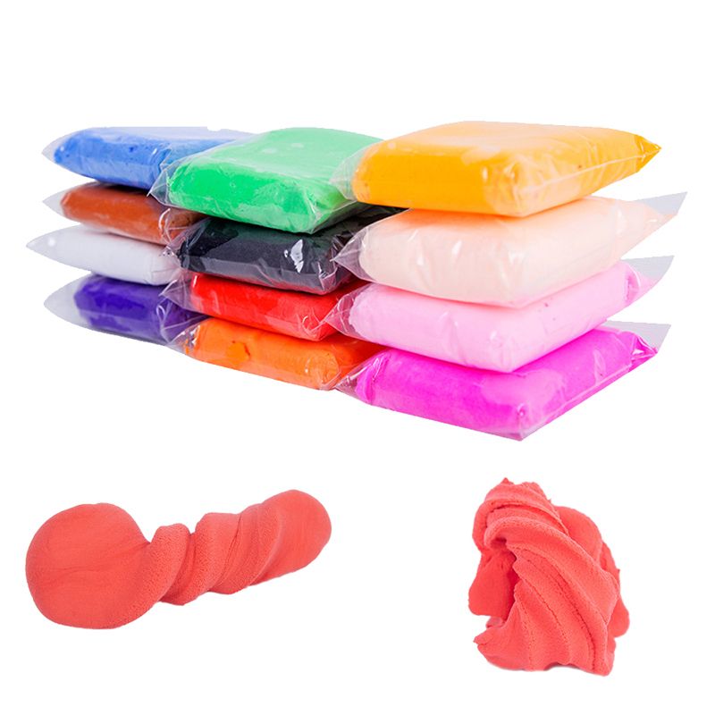 12 Color/set Light Clay Air Dry Polymer Plasticine Modelling Clay Super Light DIY Soft Creative Handgun Educational Clay Toys