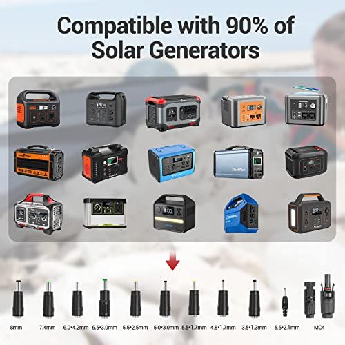 ROCKPALS SP002 Foldable 60W Solar Panel Charger For Jackery